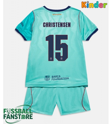 Barcelona Andreas Christensen #15 Replik 3rd trikot Kinder 2026-27 Kurzarm (+ Kurze Hosen)